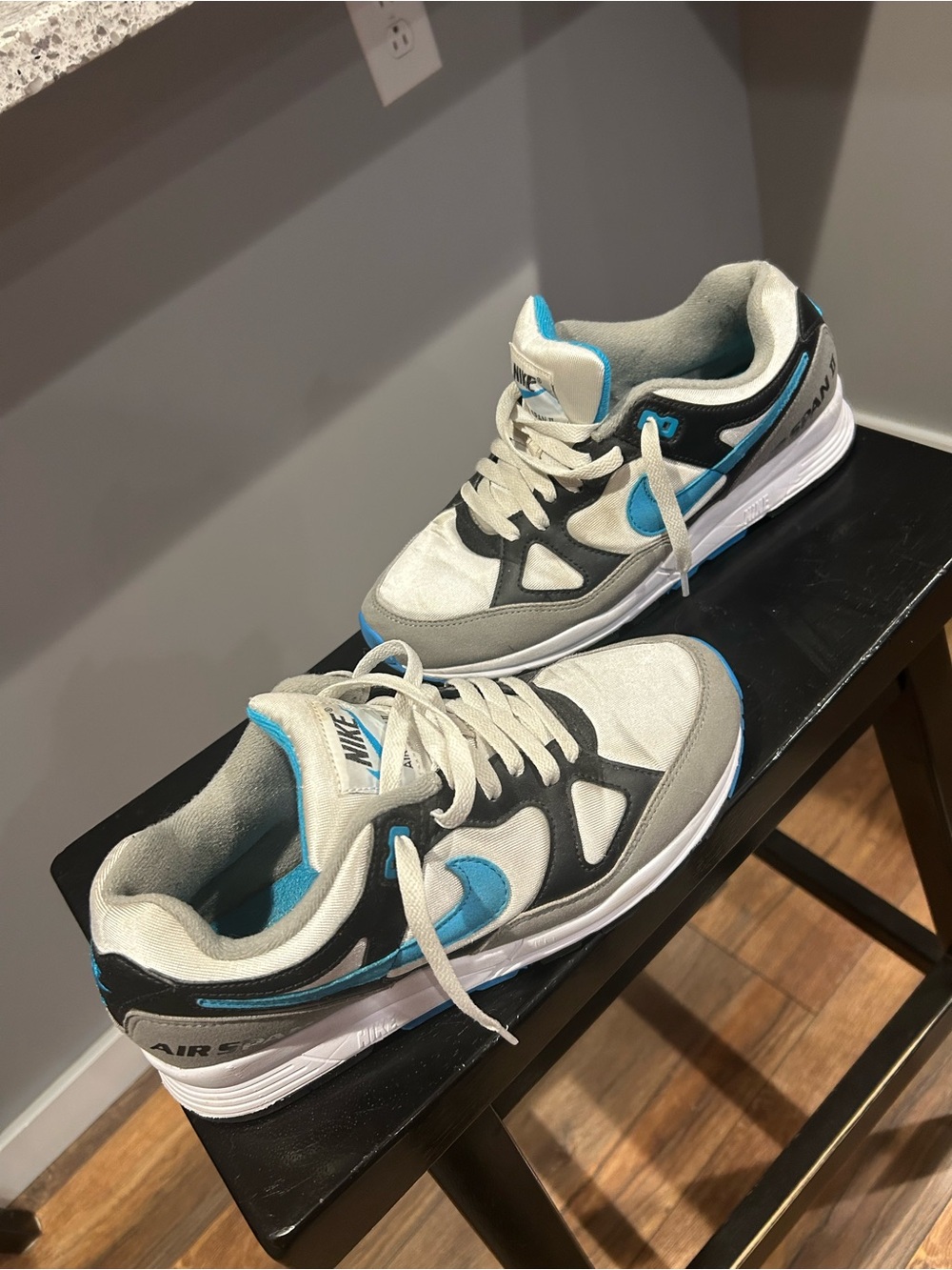 NIKE Air
Air Span II 
Blue & Gray Sneakers - Picture 8 of 9